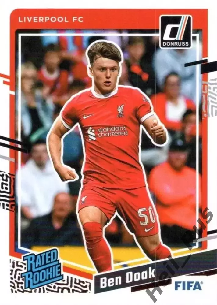 Футбол. Карточка Ben Doak/Бен Доук (Ливерпуль, Селтик, Борнмут, Мидлсбро) Panini