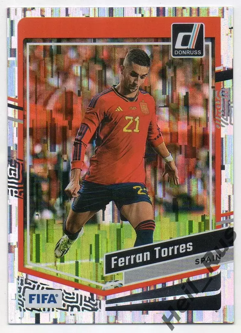 Футбол; Карточка Ферран Торрес Испания, Барселона/Валенсия/Манчестер Сити Panini