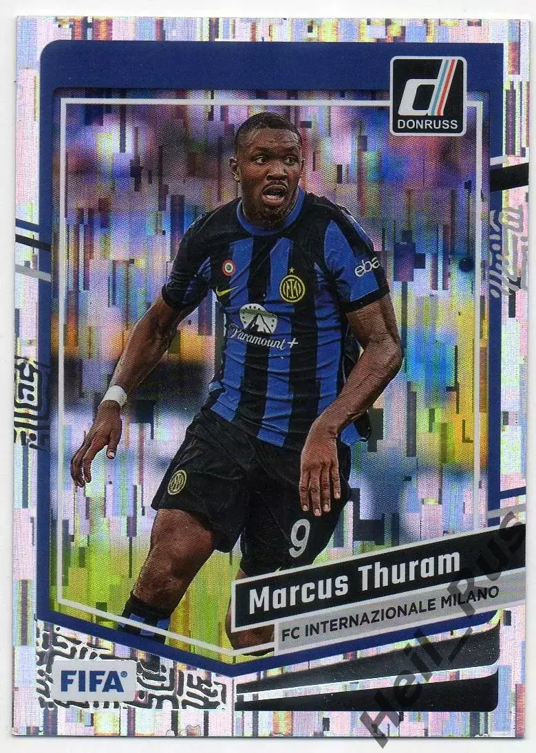 Футбол. Карточка Marcus Thuram/Маркус Тюрам Интер, Боруссия Менхенгладбах Panini