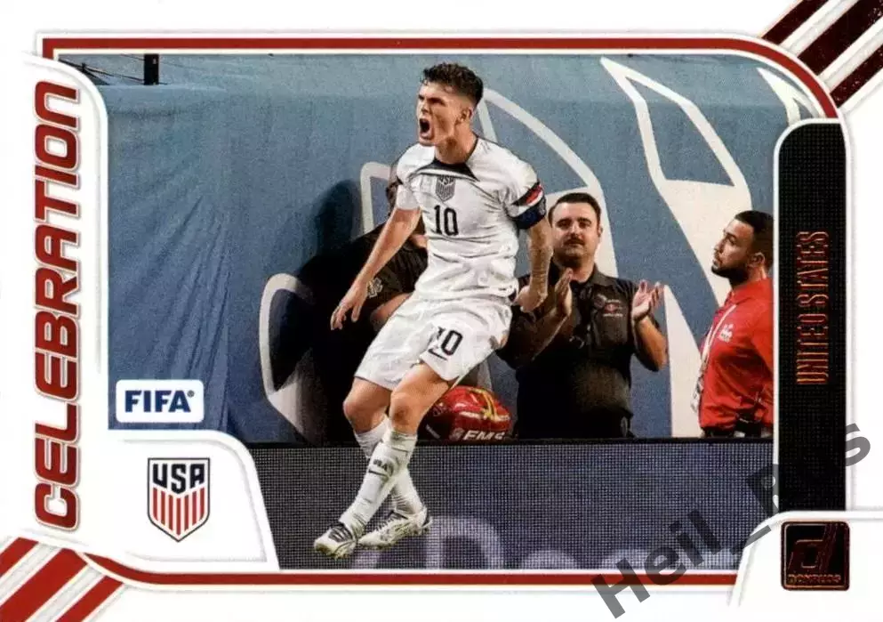 Футбол Карточка Кристиан Пулишич USA/США, Боруссия Дортмунд, Милан, Челси Panini