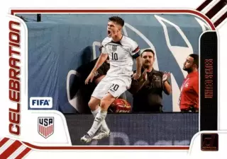 Футбол Карточка Кристиан Пулишич USA/США, Боруссия Дортмунд, Милан, Челси Panini