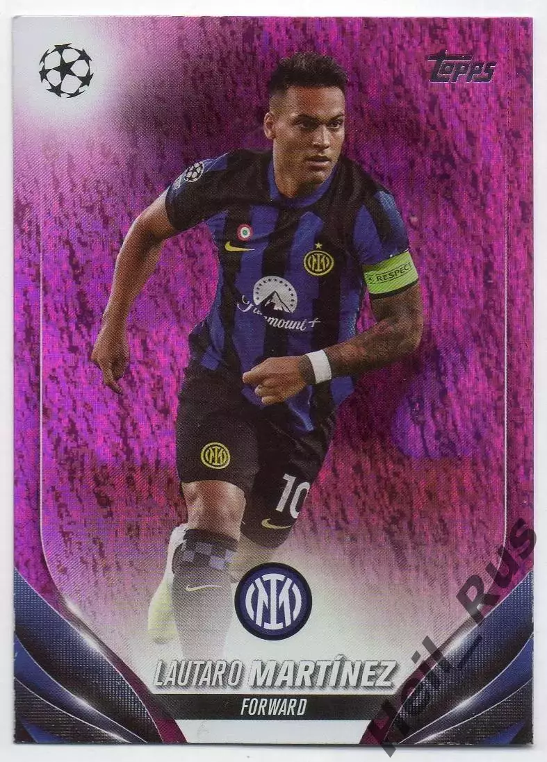 Футбол. Карточка Lautaro Martinez/Лаутаро Мартинес Интер Лига Чемпионов 2023-24