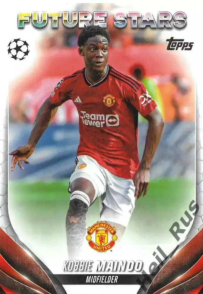 Карточка Kobbie Mainoo/Кобби Майну (Манчестер Юнайтед) Лига Чемпионов 2023-24
