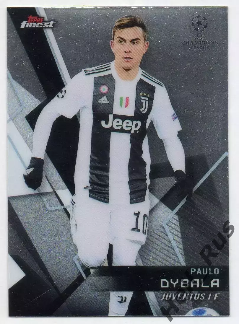 Футбол Карточка Пауло Дибала Ювентус, Палермо, Рома Лига Чемпионов 2018-19 TOPPS