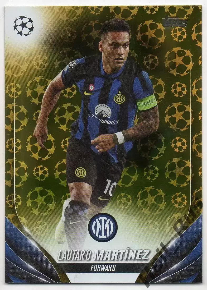 Футбол. Карточка Lautaro Martinez/Лаутаро Мартинес Интер Лига Чемпионов 2023/24