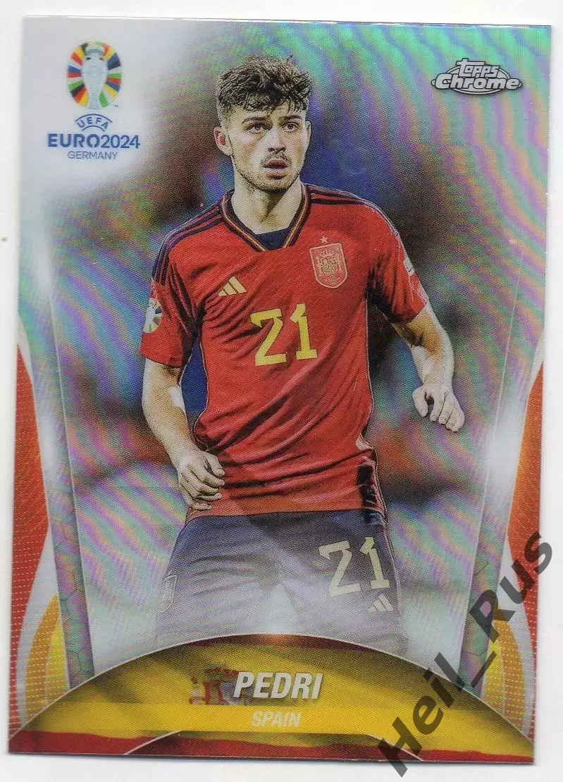 Футбол. Карточка Pedri/Педри Испания, Барселона/Лас-Пальмас Euro/Евро 2024 TOPPS