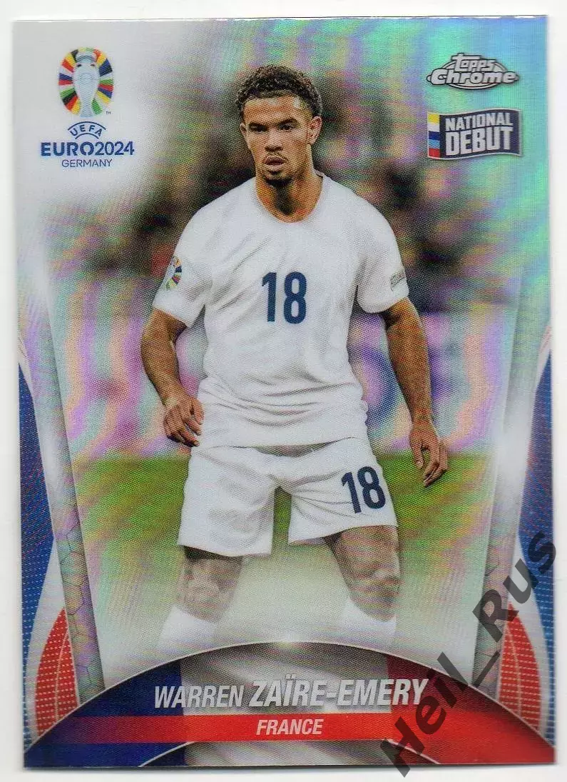 Футбол. Карточка Уоррен Заир-Эмери (Франция, Пари Сен-Жермен/ПСЖ) Euro/Евро 2024