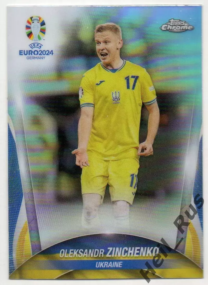Карточка Александр Зинченко Украина, Уфа, Манчестер Сити, Арсенал Euro/Евро 2024