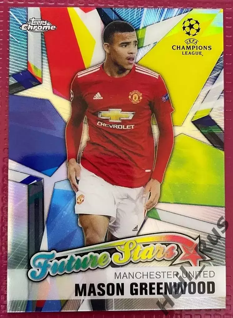 Карточка Мейсон Гринвуд Манчестер Юнайтед/Олимпик Марсель Лига Чемпионов 2020/21