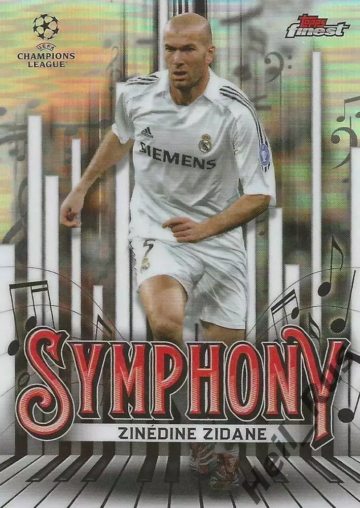 Футбол. Карточка Зинедин Зидан Реал Мадрид, Ювентус Лига Чемпионов 2024-25 TOPPS