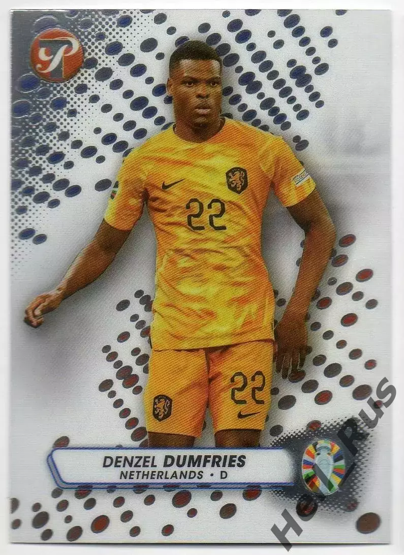 Футбол. Карточка Дензел Дюмфрис (Нидерланды, ПСВ, Интер) Euro/Евро 2024 TOPPS