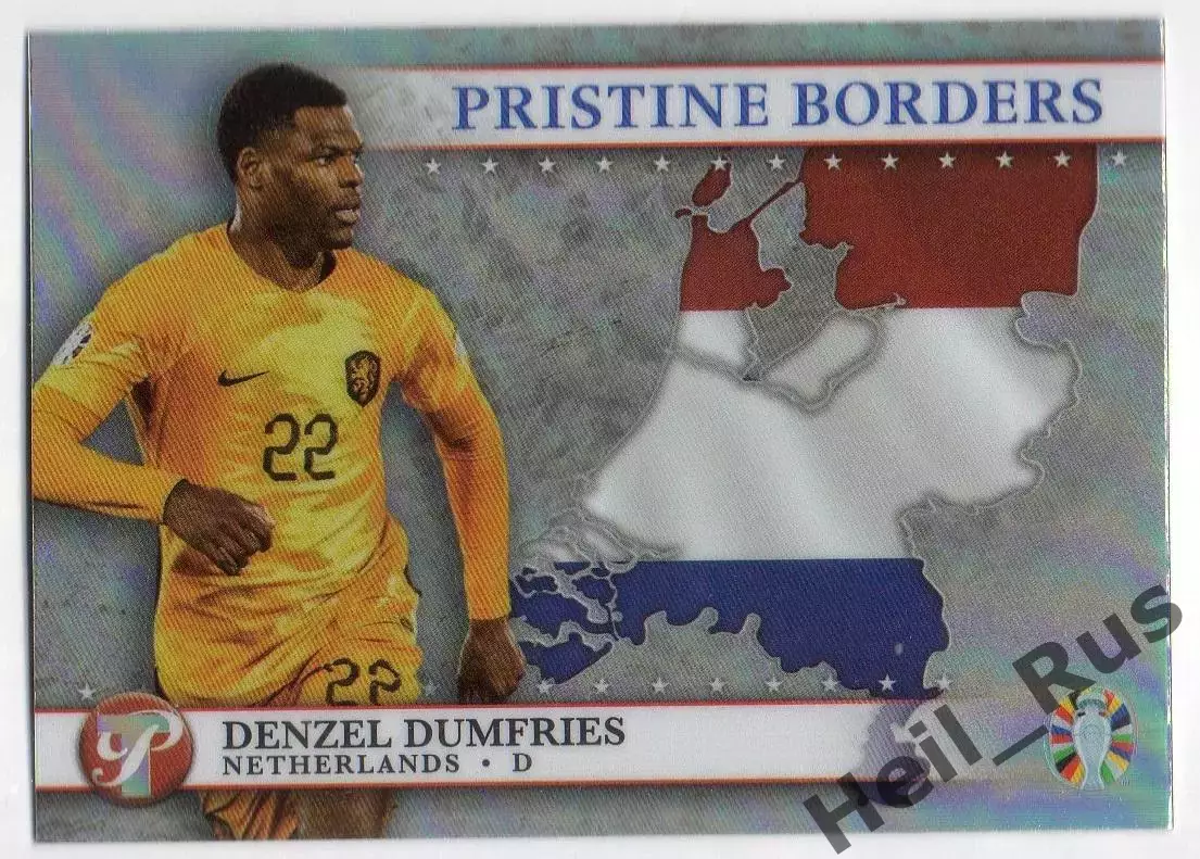 Футбол. Карточка Дензел Дюмфрис (Нидерланды, ПСВ, Интер) Euro / Евро 2024 TOPPS