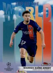 Футбол; Карточка Уоррен Заир-Эмери (Пари Сен-Жермен/ПСЖ) Лига Чемпионов 2023/24