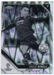 Футбол Карточка Пауло Дибала Ювентус, Рома, Палермо Лига Чемпионов 2021-22 TOPPS