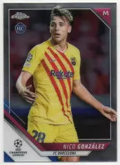 Футбол. Карточка Нико Гонсалес Барселона, Валенсия, Порту Лига Чемпионов 2021/22