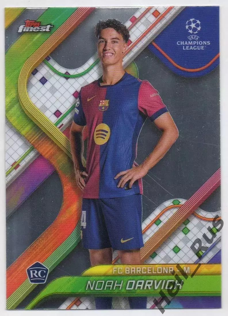 Карточка Noah Darvich/Ноа Дарвих (Барселона, Штутгарт) Лига Чемпионов 2024-25