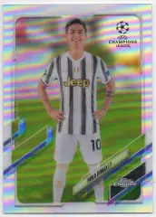 Футбол Карточка Пауло Дибала Ювентус, Палермо, Рома Лига Чемпионов 2020-21 TOPPS