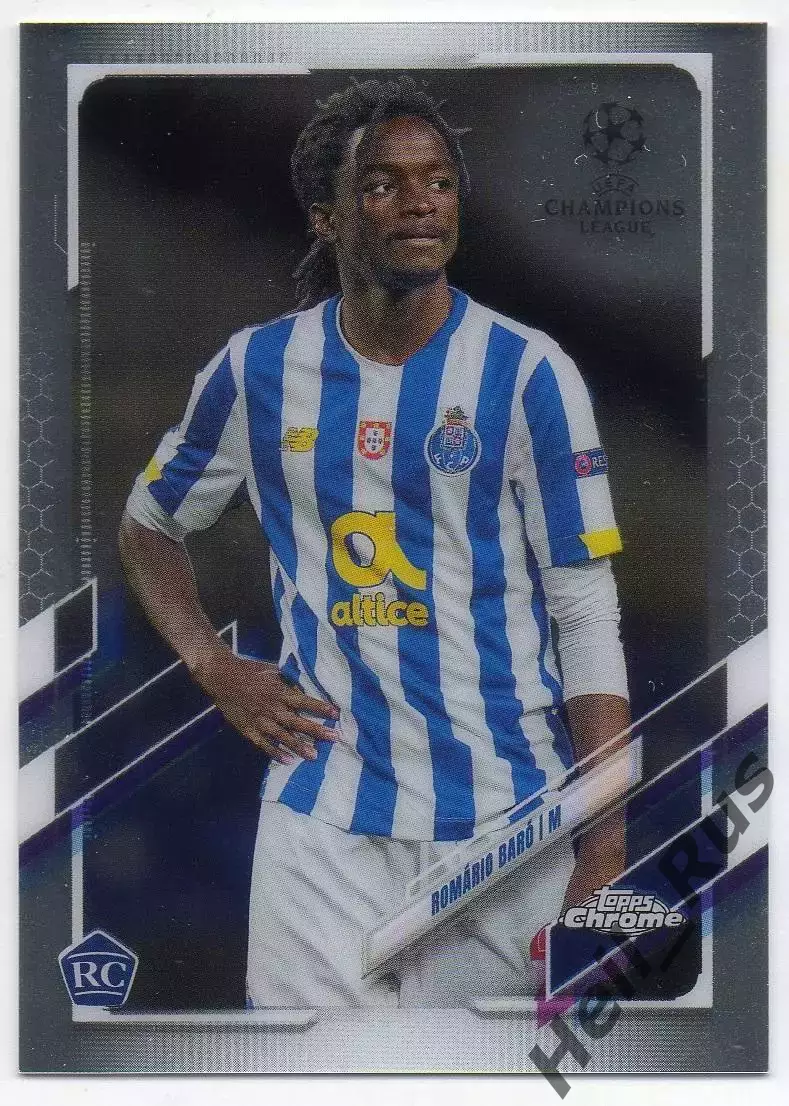 Футбол. Карточка Romario Baro/Ромариу Баро (Порту) Лига Чемпионов 2020-21 TOPPS