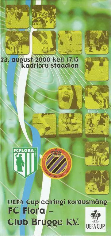 Флора Таллинн (Эстония) - брюгге (Бельгия) - 2000-01 Кубок УЕФА