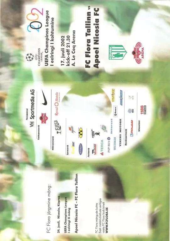 Флора Таллин (Эстония) - Апоэль Никозия - 2002-03
