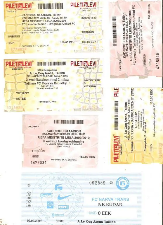 Флора Таллинн - Дюргарден (Швеция) - 2008-09