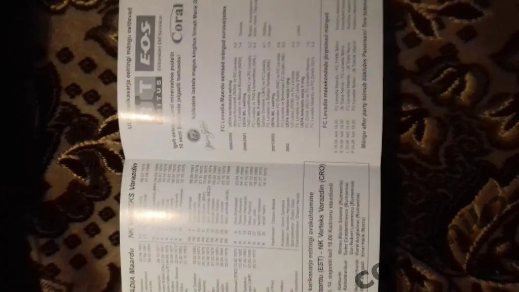 Левадия Маарду (Эстония) - Вартекс Вараждин (Хорватия) - 2003-04 1