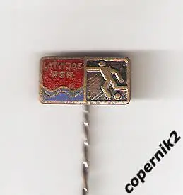 Федерация Футбола Латвия (ЛатвССР) , 70-е годы. Эмаль, игла.