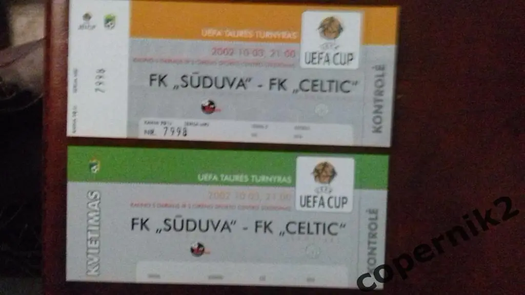 ФК Судува (Литва) - Селтик (Шотландия ) 2002/03