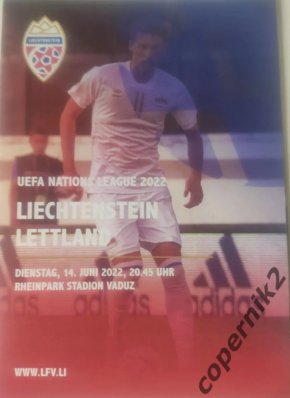 Лихтенштейн. - Латвия - 2022