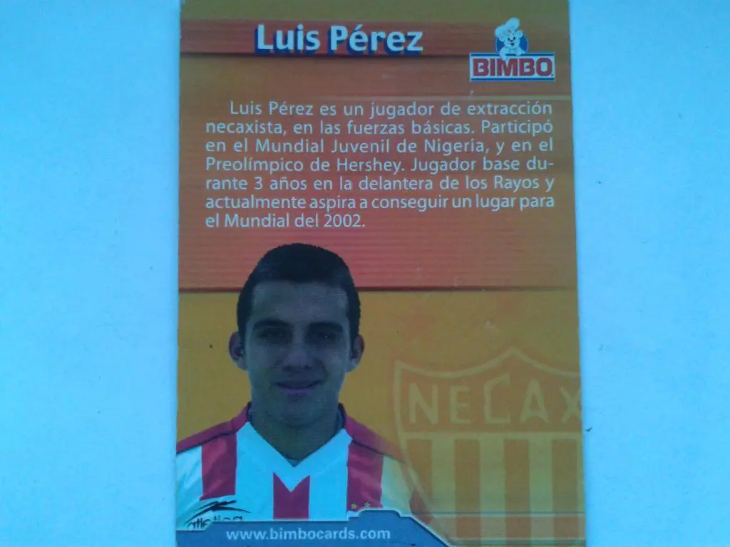 Люис Перез-карточка 1
