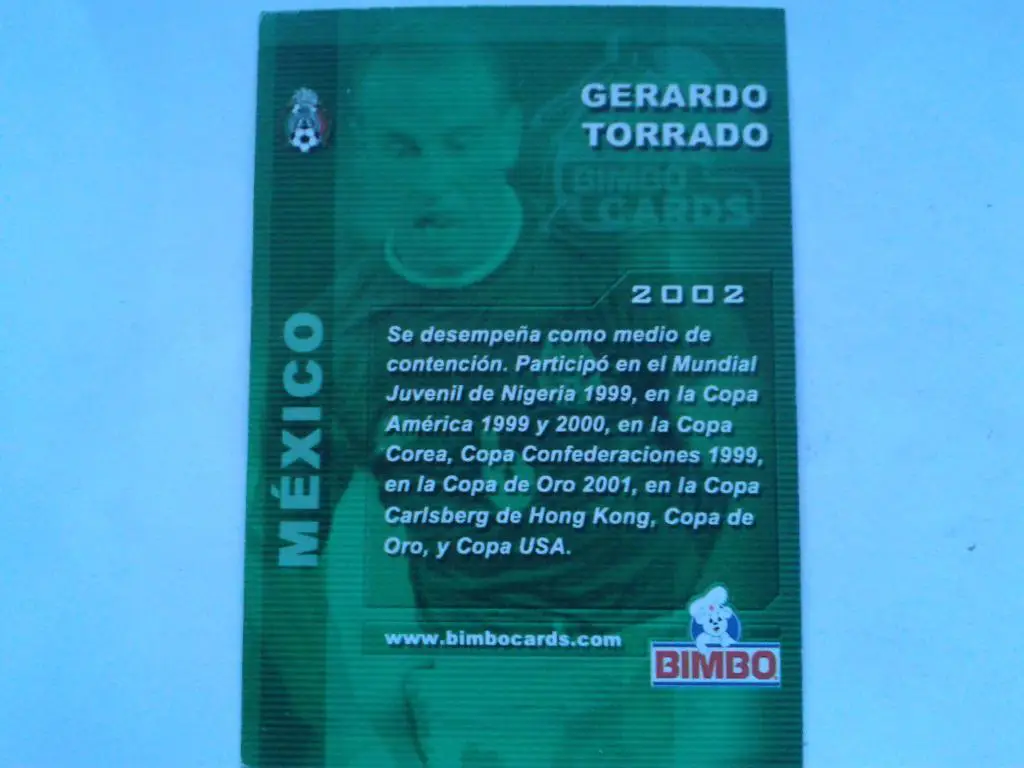 Жерардо Торрадо-карточка 1