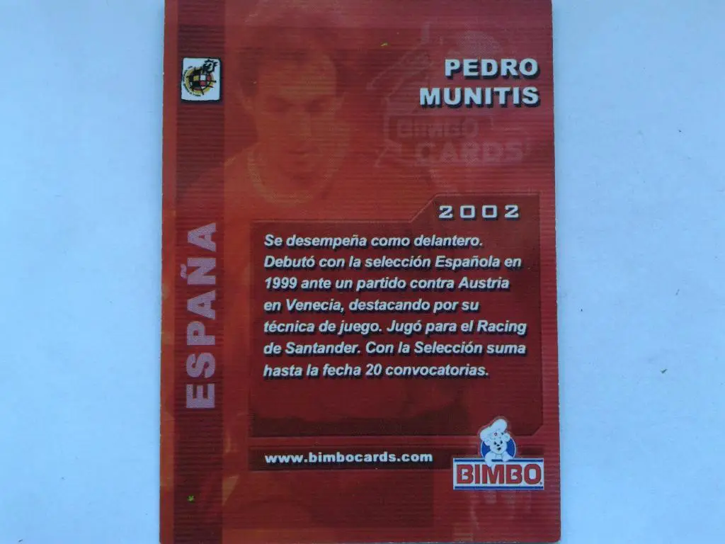 Педро Мунитис-карточка 1