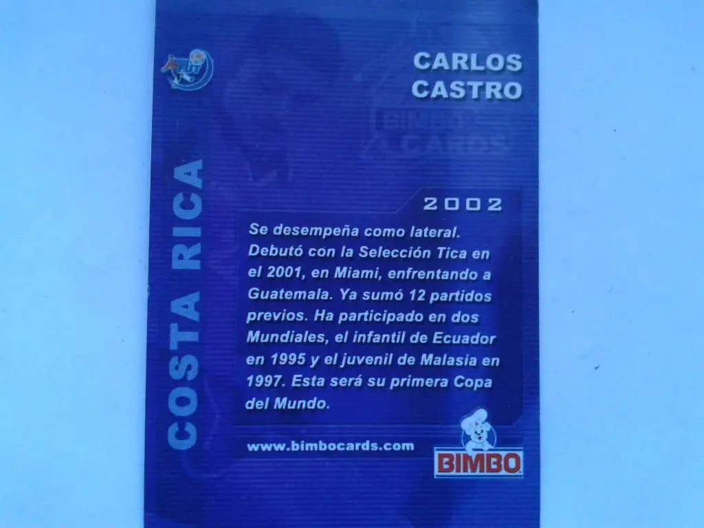 Карлос Кастро-карточка 1