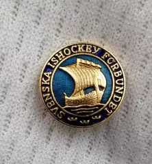 Федерация хоккея Швеция значок