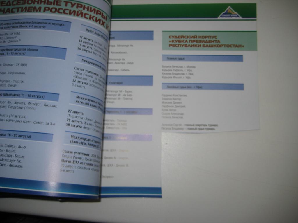 хоккей Салават Юлаев 2009 кубок президента Международный турнир. 1