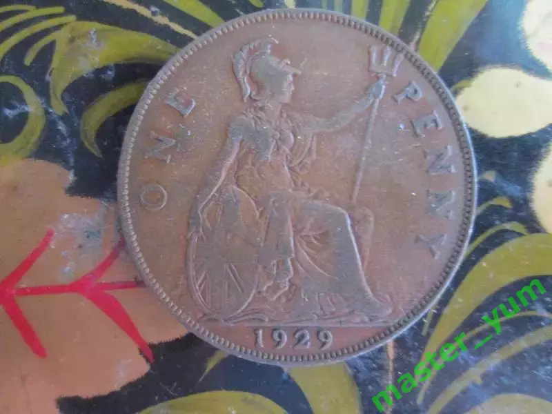 1 пенни 1929 года. Георг V Великобритания. 1