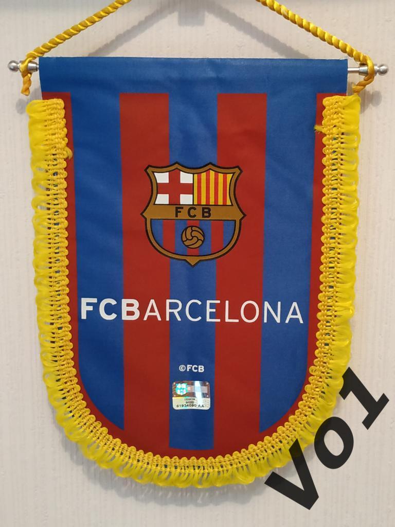 Вымпел ФК Барселона / Futbol Club Barcelona. Эмблема (лого)