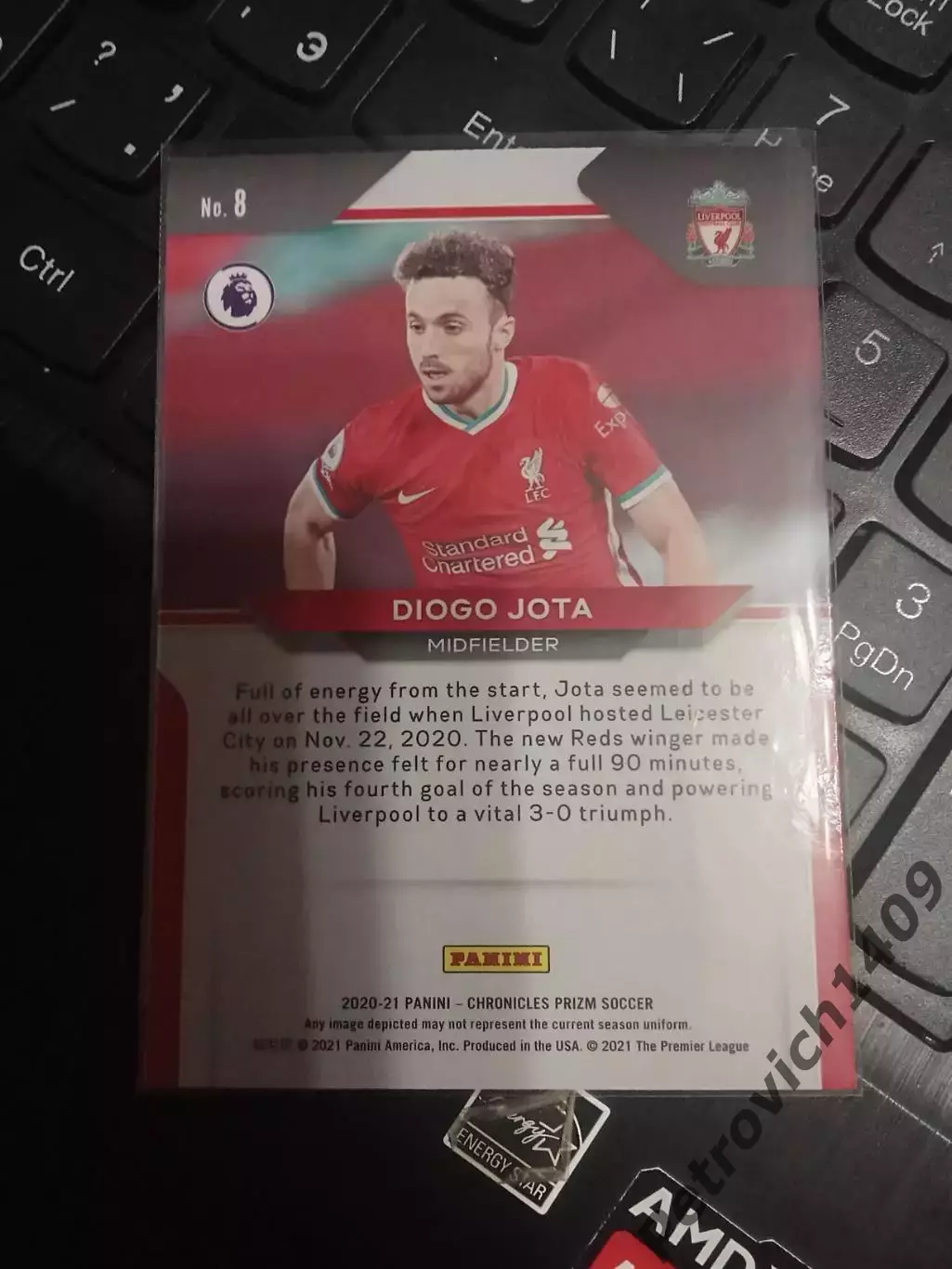 Panini Chronicles soccer Diogo Jota 1