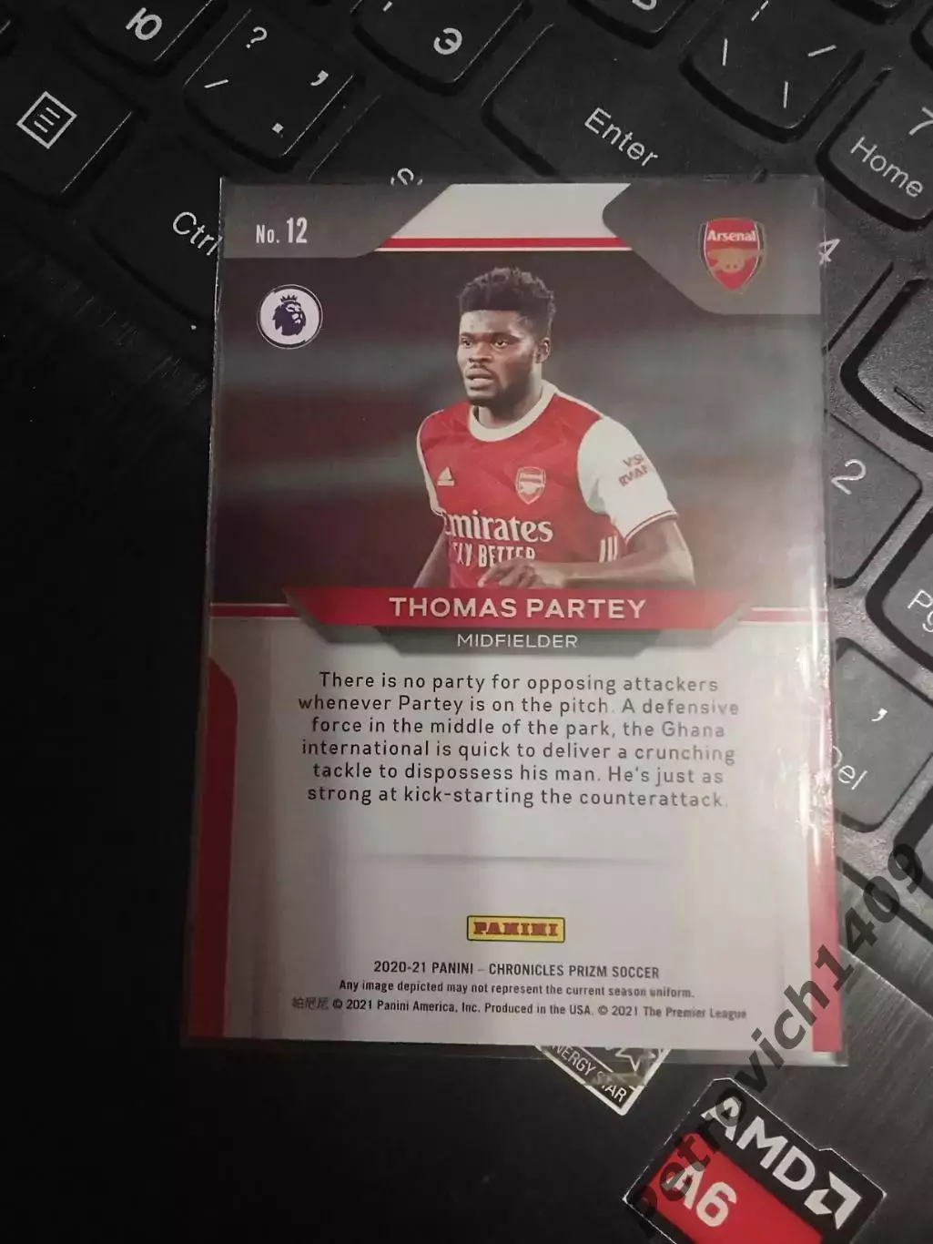 Panini Chronicles soccer Thomas Partey 1