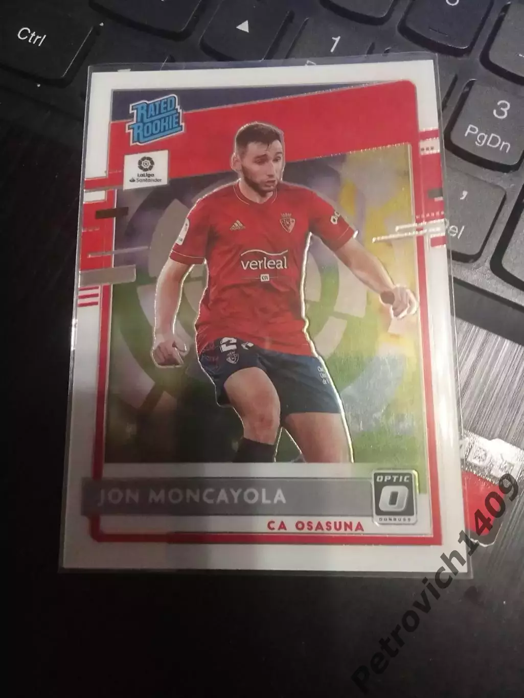 Panini Chronicles soccer Optic Jon Moncayola
