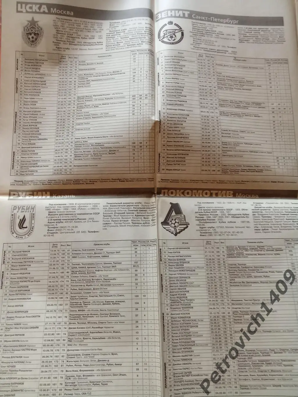 Спорт-Экспресс Футбол 98 2004 год 1