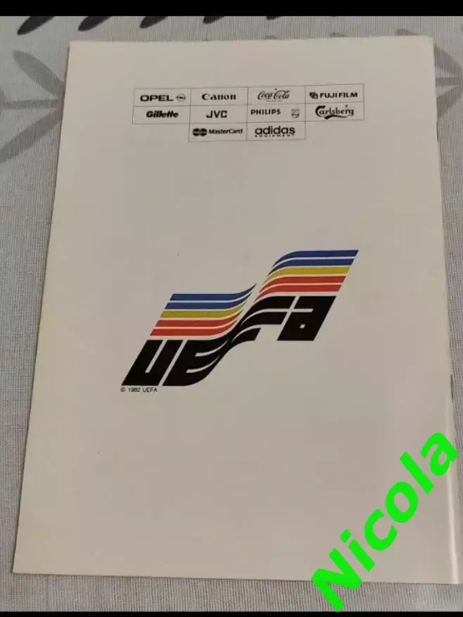 Официальная программа финала КЕЧ-1991 Црвена Звезда -Олимпик(Марсель) 1