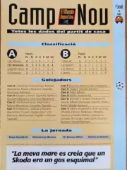 Официальная программа ЛЧ-1994 года Барселона -Спартак Вид 2.