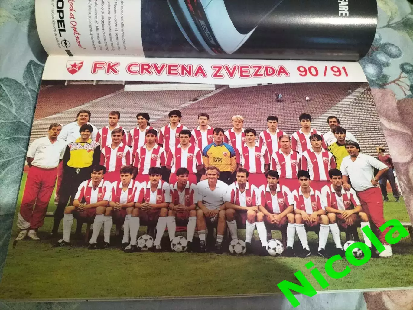 Официальная программа финала КЕЧ-1991 Црвена Звезда -Олимпик(Марсель) 2