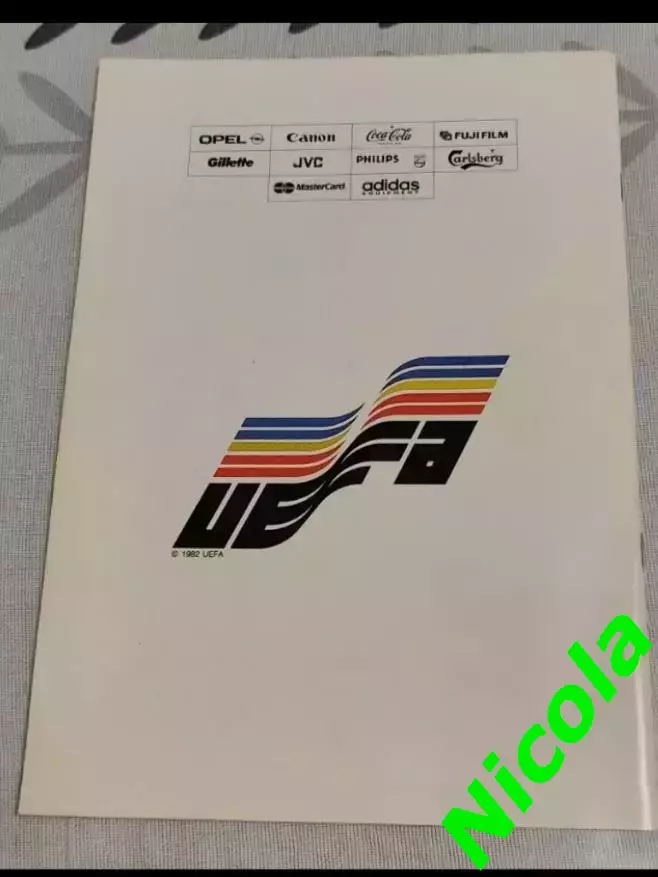 Официальная программа финала КЕЧ-1991 Црвена Звезда -Олимпик(Марсель) 1