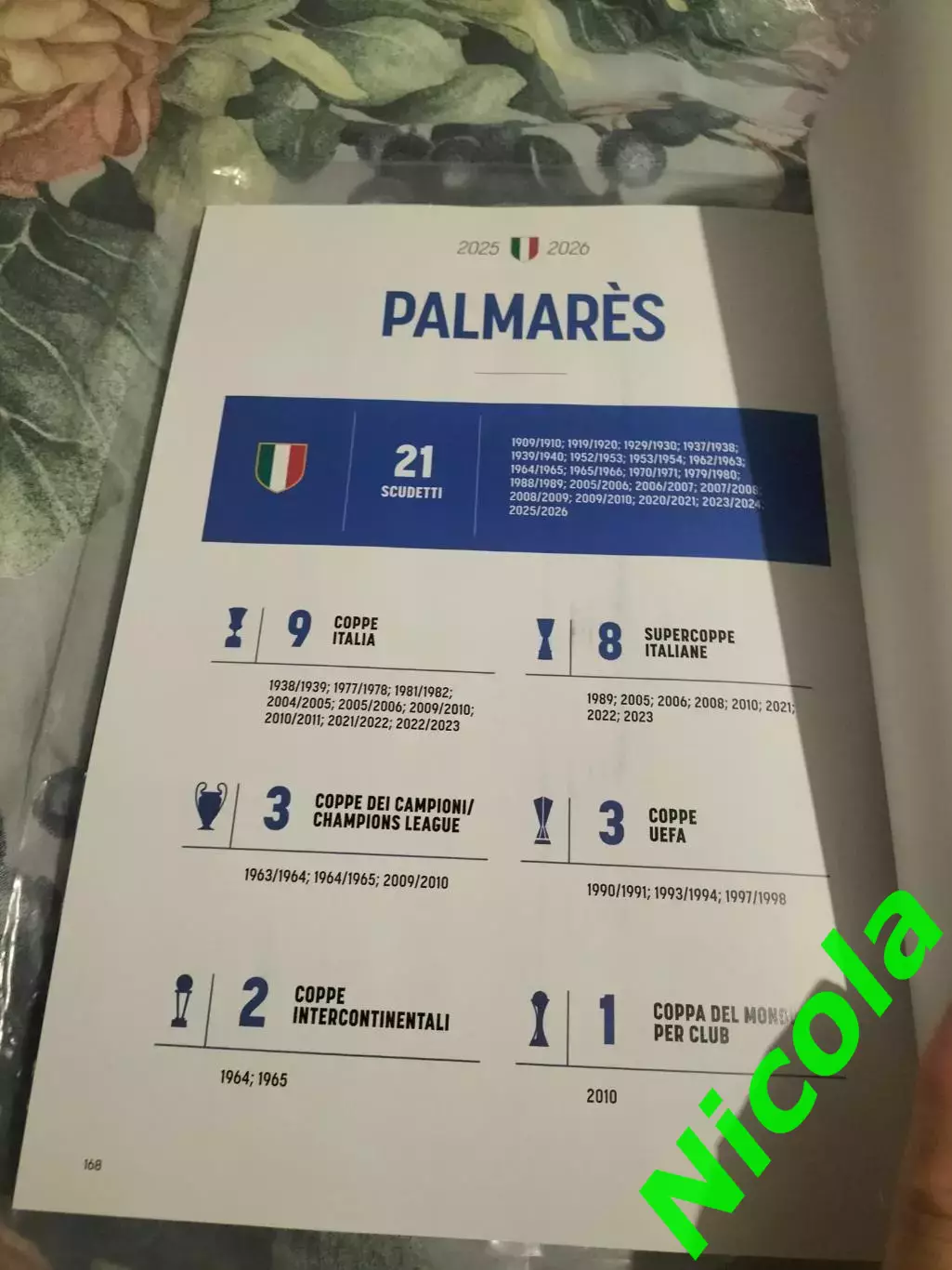 Фотокнига Campioni-Inter 21-е скудетто 2025/2026. 7