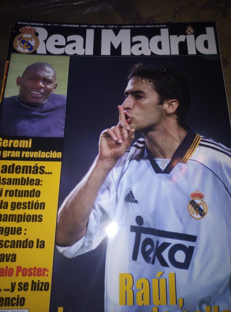 Официальный журнал Реал, Мадрид за ноябрь 1999г.