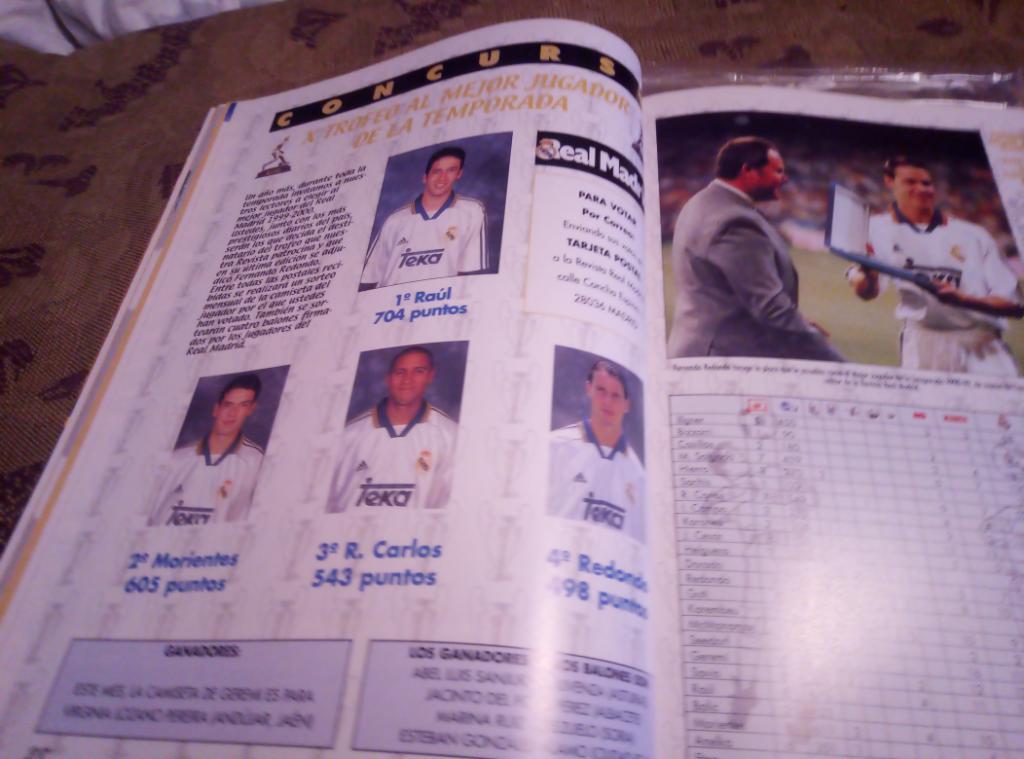 Официальный журнал Реал, Мадрид за ноябрь 1999г. 5