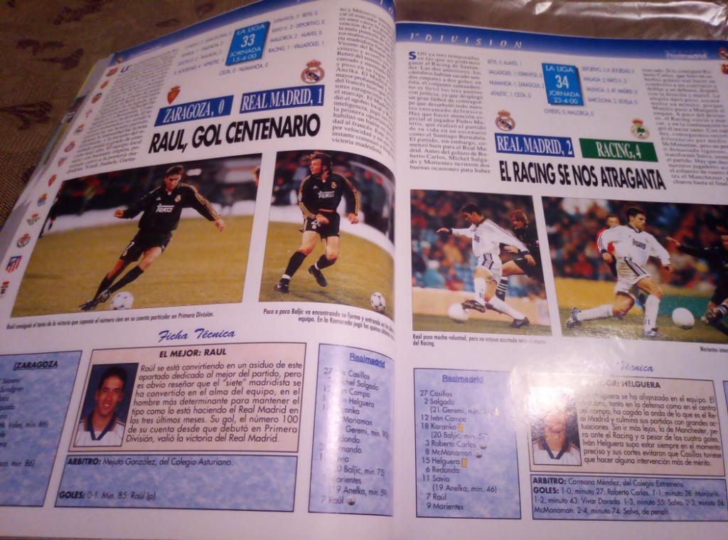 Официальный журнал Реал, Мадрид за май 2000 г. 4