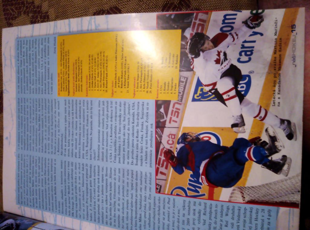 Словацкой журнал Хоккей за февраль 2010года. 3